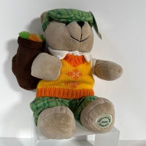 Collectible Golfing Bear w/Golf Clubs Starbucks Coffee 2006 Bearista 50th Ed NEW